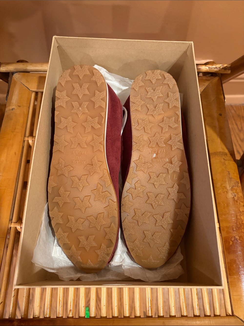 NWT NIB Dolce Vita Serina Sneakers burgundy suede size 7 - Picture 4 of 4